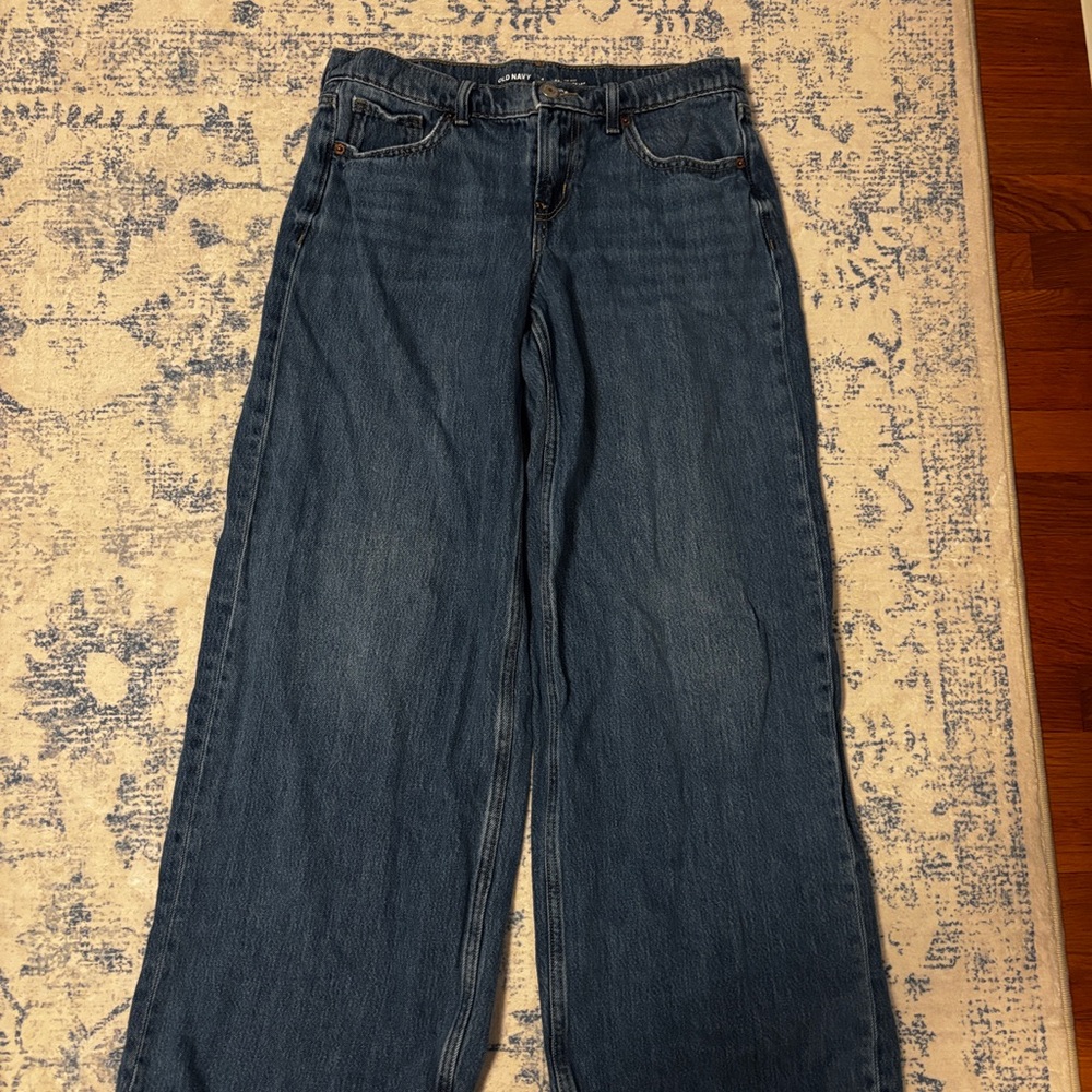 Old Navy Women's Wide Leg Blue Jeans
